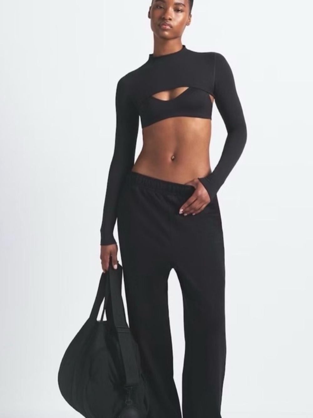 SKIMS x Nike  Matte Tricot Side Snap track pants